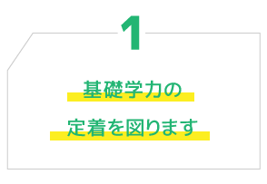 1.基礎学力の 定着を図ります